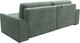 Миниатюра изображения товара Диван угловой Лига Диванов Лига-048 универсальный / 128271 (велюр зеленый)