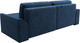Миниатюра изображения товара Диван угловой Лига Диванов Лига-048 универсальный / 128272 (велюр синий)