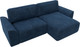 Миниатюра изображения товара Диван угловой Лига Диванов Лига-048 универсальный / 128272 (велюр синий)