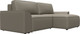 Миниатюра изображения товара Диван угловой Лига Диванов Лига-048 универсальный / 128274 (экокожа бежевый)