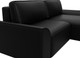Миниатюра изображения товара Диван угловой Лига Диванов Лига-048 универсальный / 128277 (экокожа черный)