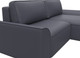Миниатюра изображения товара Диван угловой Лига Диванов Лига-048 универсальный / 128278 (экокожа серый)
