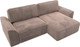 Миниатюра изображения товара Диван угловой Лига Диванов Лига-048 универсальный / 128280 (велюр бежевый)