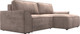 Миниатюра изображения товара Диван угловой Лига Диванов Лига-048 универсальный / 128280 (велюр бежевый)