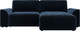 Миниатюра изображения товара Диван угловой Лига Диванов Лига-048 универсальный / 128281 (велюр синий)