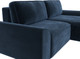 Миниатюра изображения товара Диван угловой Лига Диванов Лига-048 универсальный / 128281 (велюр синий)