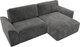 Миниатюра изображения товара Диван угловой Лига Диванов Лига-048 универсальный / 128282 (велюр серый)