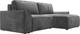 Миниатюра изображения товара Диван угловой Лига Диванов Лига-048 универсальный / 128282 (велюр серый)