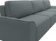 Миниатюра изображения товара Диван угловой Лига Диванов Лига-048 лонг универсальный / 128486 (рогожка амур серый)