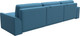 Миниатюра изображения товара Диван угловой Лига Диванов Лига-048 лонг универсальный / 128487 (рогожка амур голубой)