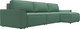 Миниатюра изображения товара Диван угловой Лига Диванов Лига-048 лонг универсальный / 128488 (рогожка амур зеленый)