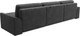Миниатюра изображения товара Диван угловой Лига Диванов Лига-048 лонг универсальный / 128490 (велюр темно-серый)