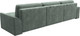 Миниатюра изображения товара Диван угловой Лига Диванов Лига-048 лонг универсальный / 128491 (велюр зеленый)
