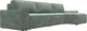 Миниатюра изображения товара Диван угловой Лига Диванов Лига-048 лонг универсальный / 128491 (велюр зеленый)
