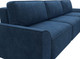 Миниатюра изображения товара Диван угловой Лига Диванов Лига-048 лонг универсальный / 128492 (велюр синий)