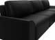 Миниатюра изображения товара Диван угловой Лига Диванов Лига-048 лонг универсальный / 128497 (экокожа черный)