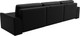 Миниатюра изображения товара Диван угловой Лига Диванов Лига-048 лонг универсальный / 128497 (экокожа черный)