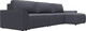 Миниатюра изображения товара Диван угловой Лига Диванов Лига-048 лонг универсальный / 128498 (экокожа серый)