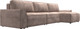 Миниатюра изображения товара Диван угловой Лига Диванов Лига-048 лонг универсальный / 128500 (велюр бежевый)