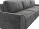 Миниатюра изображения товара Диван угловой Лига Диванов Лига-048 лонг универсальный / 128502 (велюр серый)
