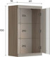 Миниатюра изображения товара Шкаф навесной Black Red White Linn Со стеклом 100x60x36 (ясень шимо/белый)