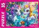 Миниатюра изображения товара Пазл РЫЖИЙ КОТ Maxi Единороги в пруду / УК35-1973 (35эл)