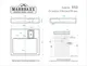 Миниатюра изображения товара Умывальник Marrbaxx Адель V53D1 / V053D001