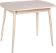 Миниатюра изображения товара Обеденный стол Listvig Винер Mini R раздвижной со стеклом (кремовый)