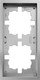 Миниатюра изображения товара Рамка для выключателей и розеток Lezard Zima 704-7400-147 (серый матовый)