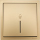 Миниатюра изображения товара Кнопка звонка Lezard Zima 704-3688-108QC (золото)