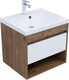 Миниатюра изображения товара Тумба под умывальник Aquanet Тренд 58 / 345117 (дуб рустикальный/белый сатин)