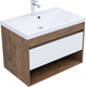 Миниатюра изображения товара Тумба под умывальник Aquanet Тренд 75 / 345118 (дуб рустикальный/белый сатин)