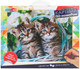 Миниатюра изображения товара Картина по номерам MultiArt Котики / CANV40X50-115356