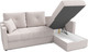 Миниатюра изображения товара Диван угловой Mio Tesoro Эрик (Velutto 16, сван)