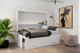 Миниатюра изображения товара Комплект мебели трансформер Макс Стайл Bora Sofa Egger 140x200x36 (белый классический W960 ST7)