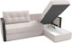 Миниатюра изображения товара Диван угловой Mio Tesoro Валенсия (Velutto 16, сван)