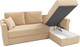 Миниатюра изображения товара Диван угловой Mio Tesoro Имола (Velutto 59, сван)