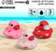Миниатюра изображения товара Набор игрушек для ванной Крошка Я Уточки сердечки / 10095842 (3шт)