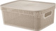 Миниатюра изображения товара Корзина Keeplex Ajur с крышкой / KL411511005 (бежевый топаз)