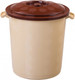 Миниатюра изображения товара Бочка пластиковая Эльфпласт EP012 (25л, бежевый/коричневый)
