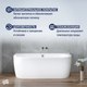 Миниатюра изображения товара Ванна акриловая Lauter Imperia 170x75 / 21080075 (с каркасом)