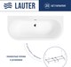 Миниатюра изображения товара Ванна акриловая Lauter Imperia 170x75 / 21080075 (с каркасом)