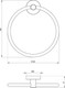 Миниатюра изображения товара Кольцо для полотенца Deante Jasmin ADJ 0611