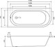 Миниатюра изображения товара Ванна акриловая Lauter Monaco 170x72.5 / 2113170L (с каркасом)