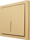 Миниатюра изображения товара Выключатель Lezard Zima 704-3688-114QC (золото)