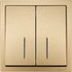 Миниатюра изображения товара Выключатель Lezard Zima 704-3688-112QC (золото)
