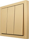 Миниатюра изображения товара Выключатель Lezard Zima 704-3688-109QC (золото)