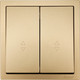 Миниатюра изображения товара Выключатель Lezard Zima 704-3688-106QC (золото)