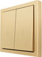 Миниатюра изображения товара Выключатель Lezard Zima 704-3688-106QC (золото)