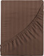 Миниатюра изображения товара Простыня Verossa Verossa Stripe Taupe VRT рез 180/200/30 70258 ST13